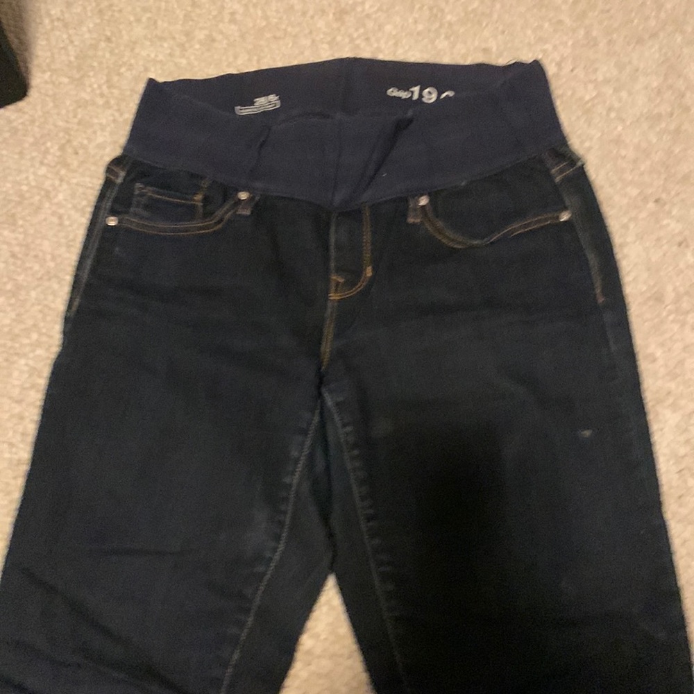 Gap maternity jeans. The comfy best!